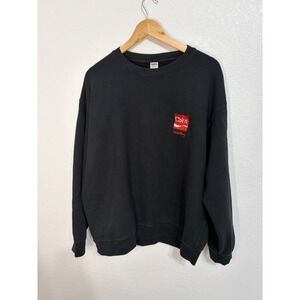 Uniqlo UT Keith Haring Coca-Cola Sweatshirt Mens XL Black Crewneck Pop Art Logo